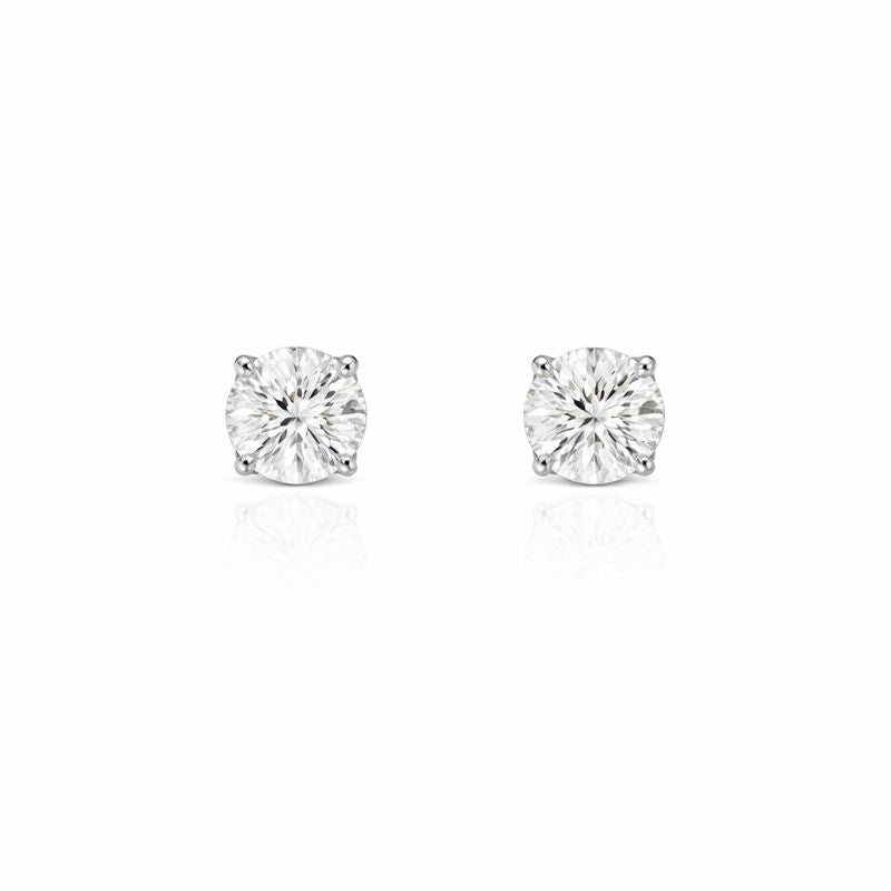 Brinco Solitário Moissanita 0,03ct - 2mm