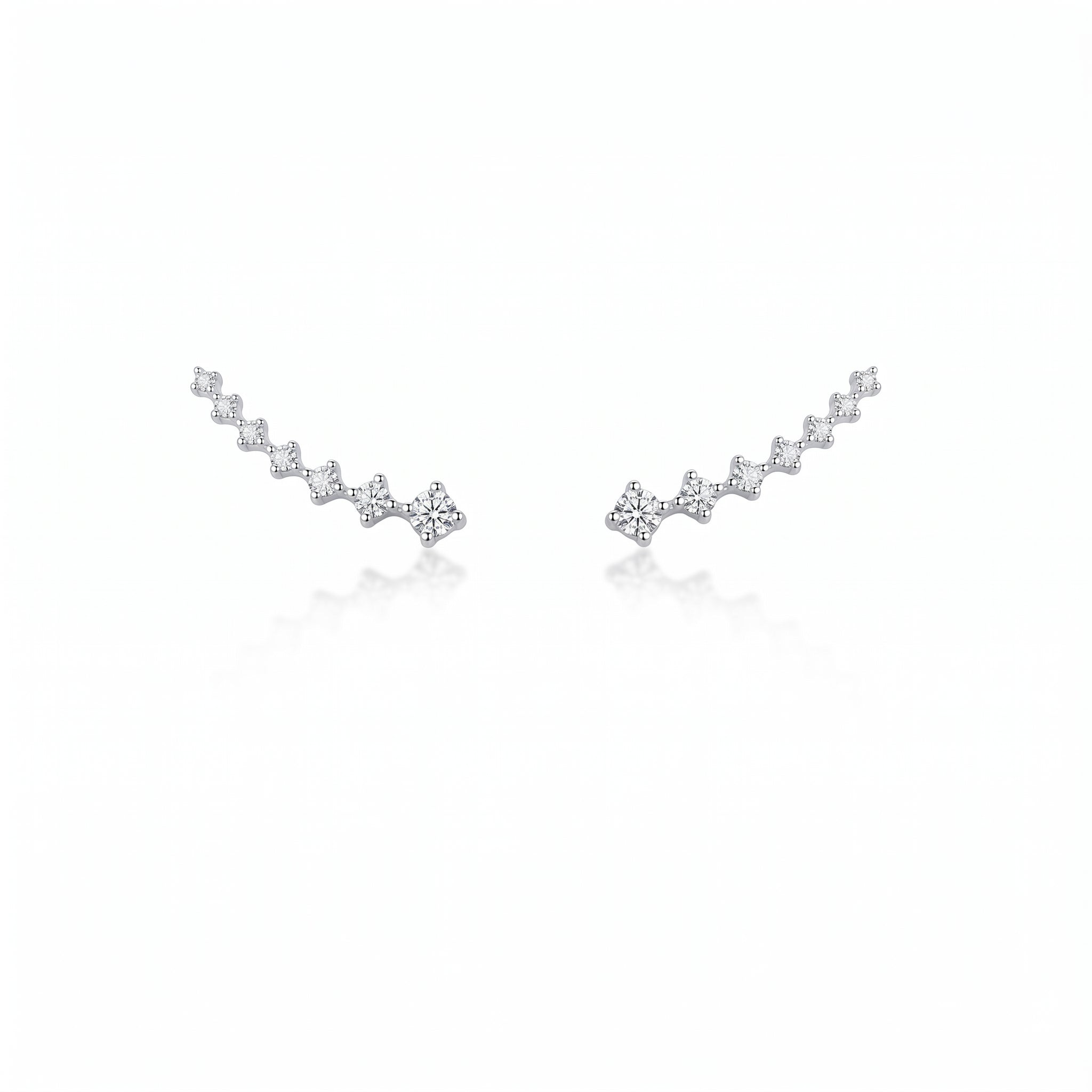 Brinco Piercing Degradê Moissanita