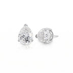 Brinco Solitário Gota de Moissanita 7mm - 3.80ct