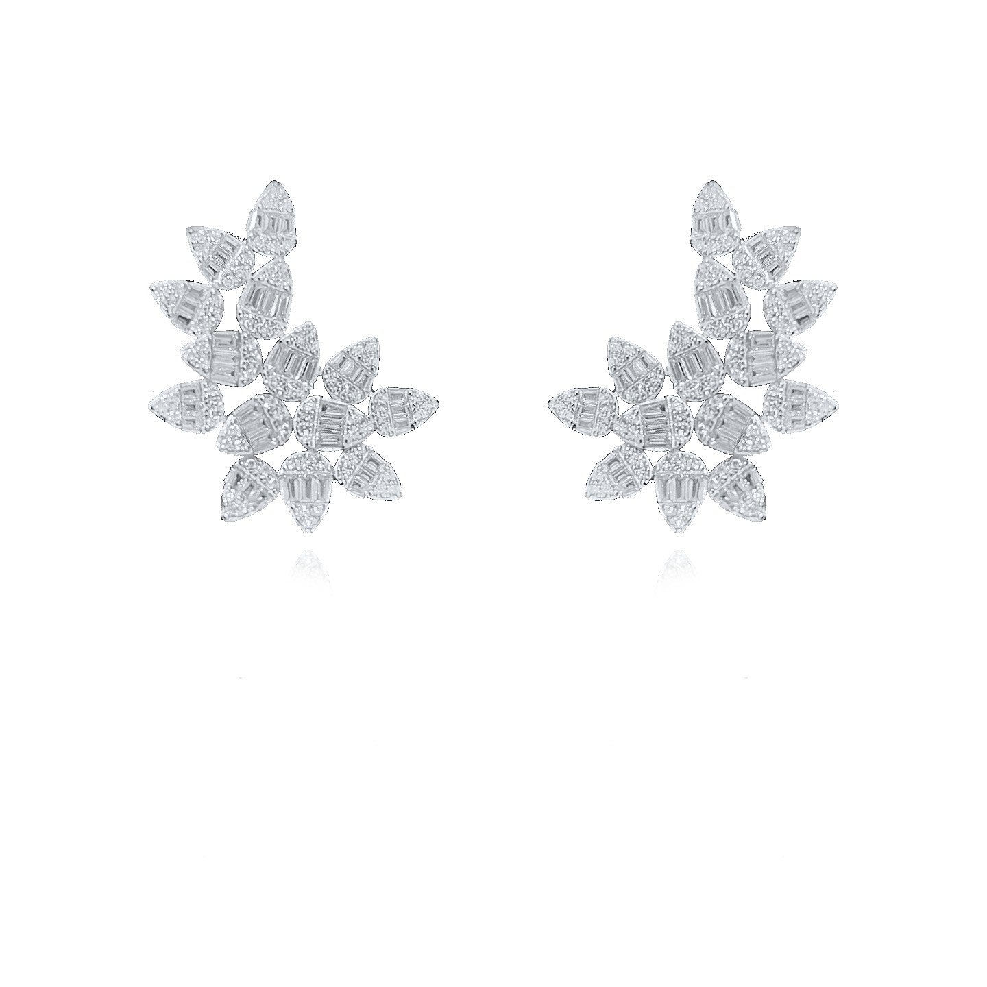 Brinco Earcuff em Baguetes