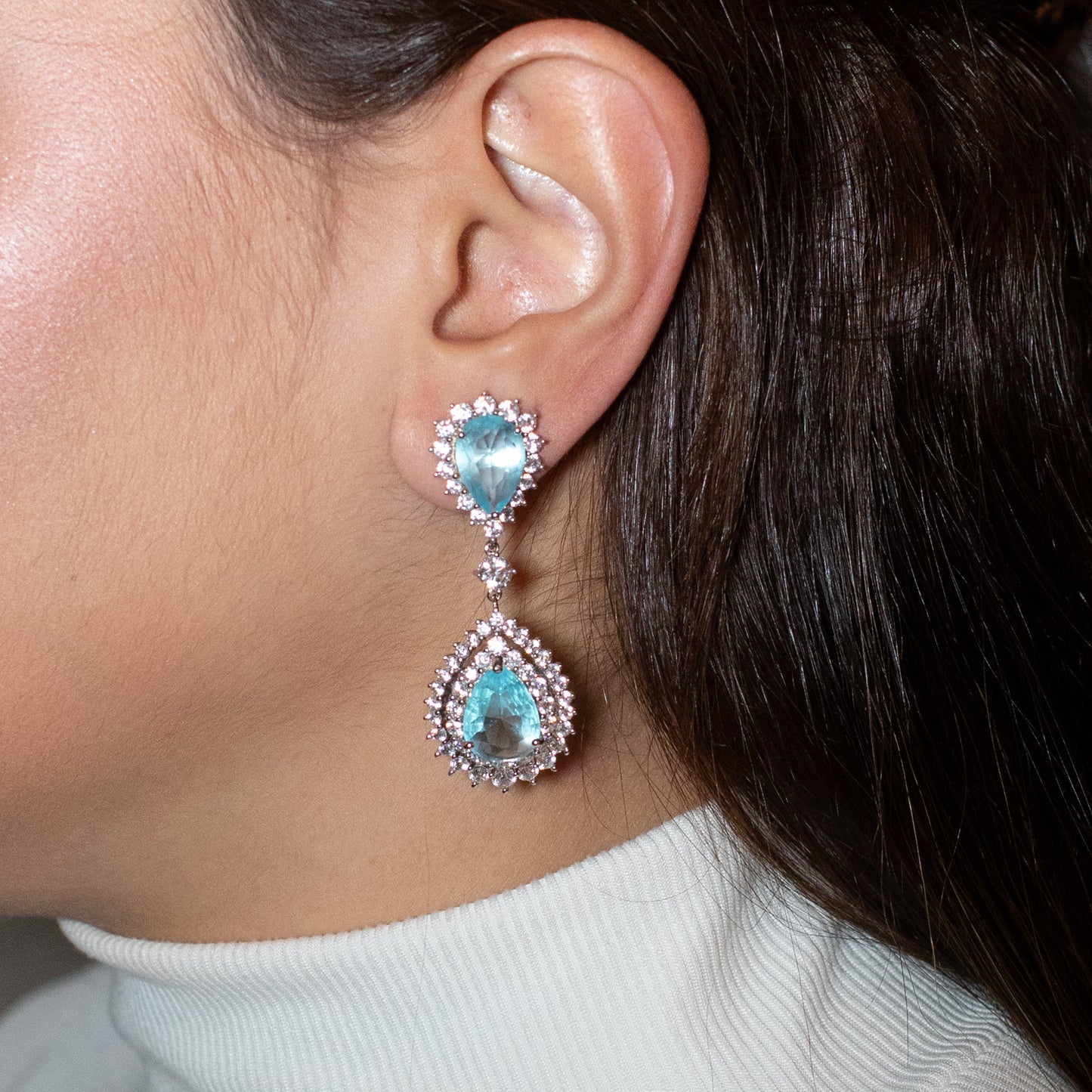 Brinco Gota Pingente