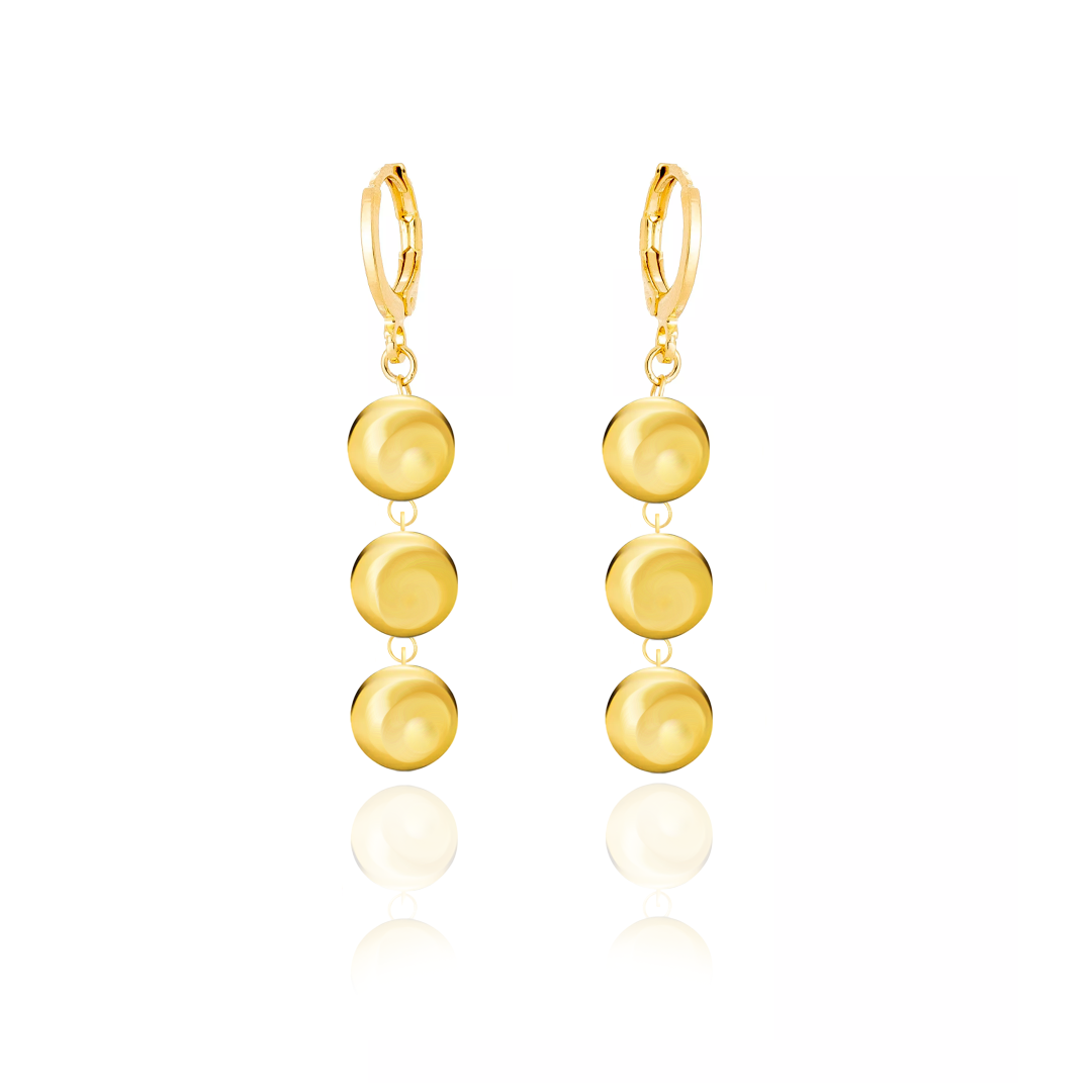Brinco Argola com Bolinhas
