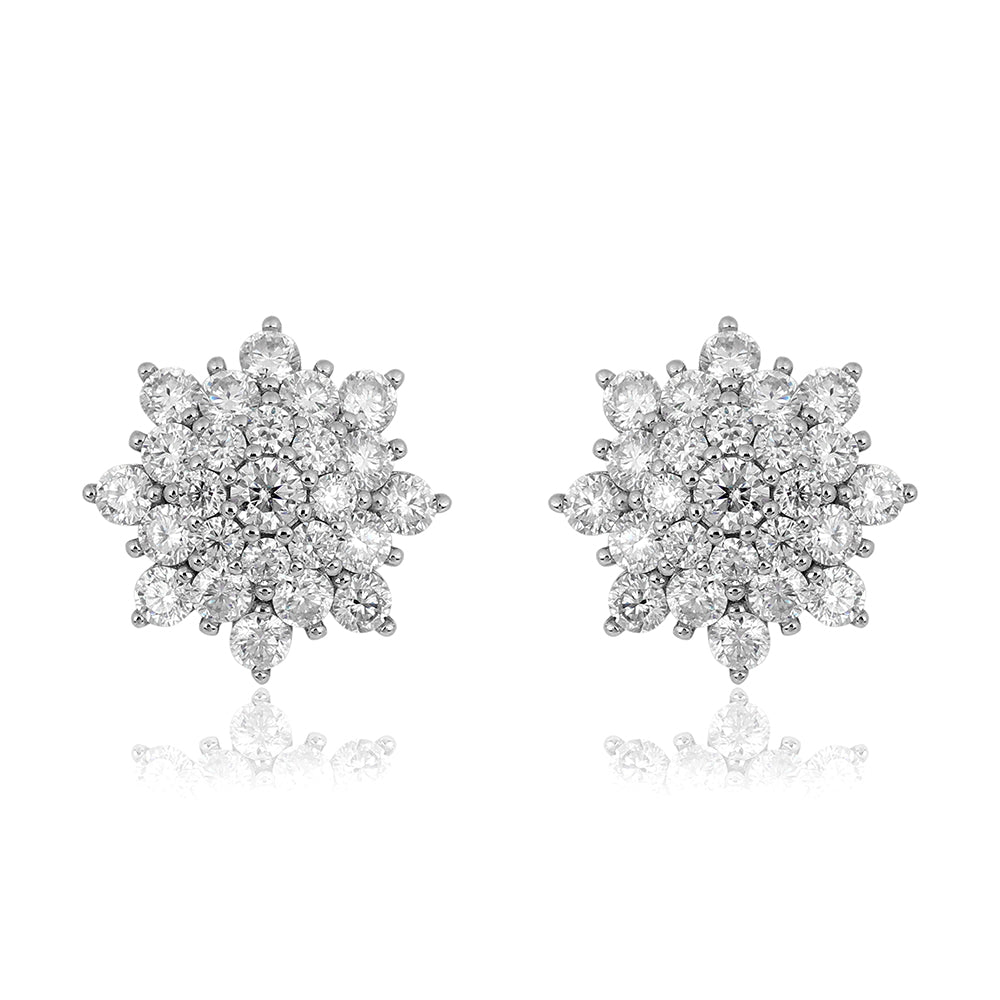 Brinco Cluster Moissanitas 3,00ct