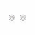 Brinco Solitário Cluster Moissanitas 1,50ct