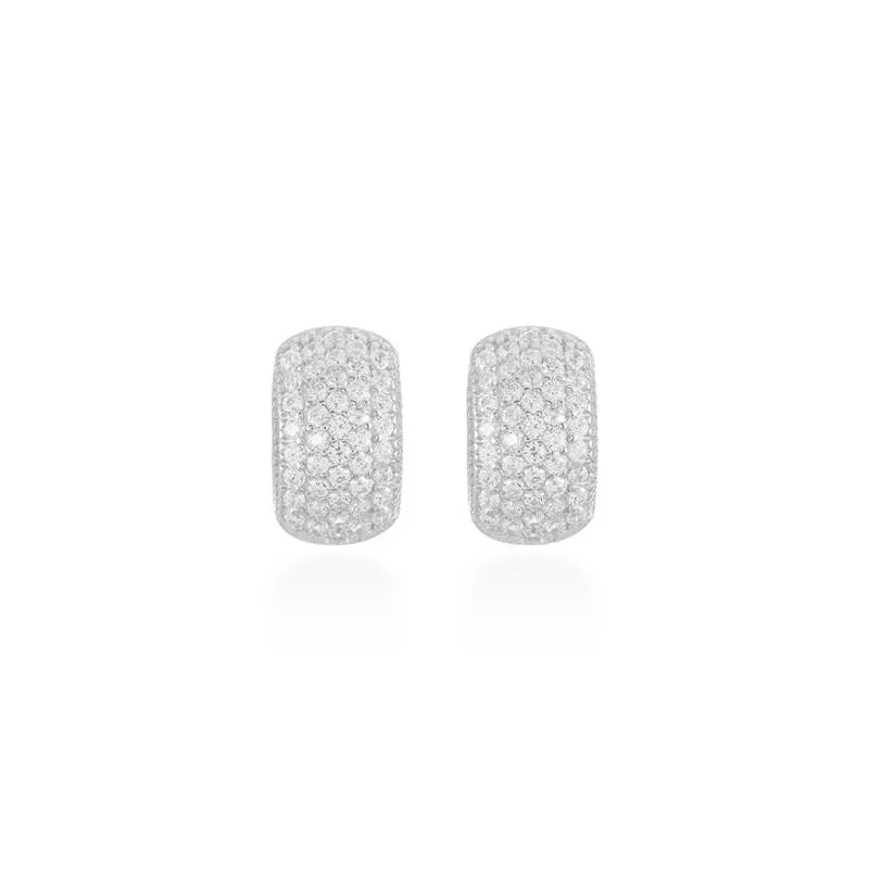 Brinco Argola Pavê 6mm
