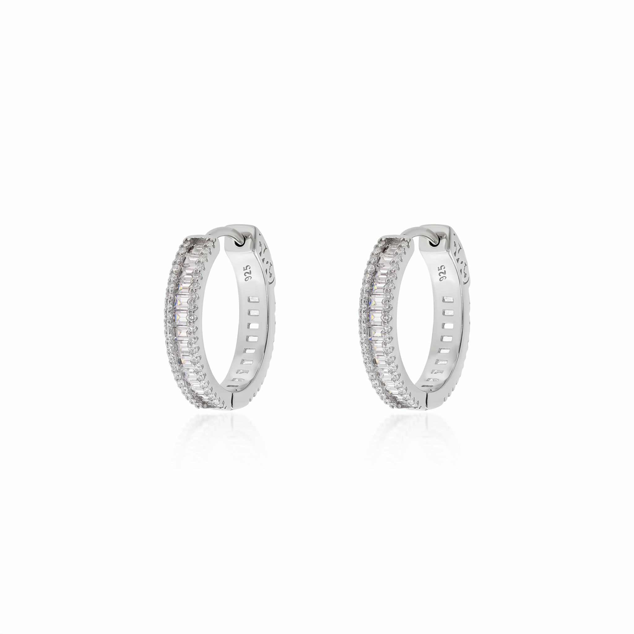Brinco Argola Baguetes 20mm