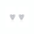 Brinco Solitário Coração de Moissanita 10mm - 5,50ct