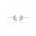 Brinco Solitário Coração de Moissanita 10mm - 5,50ct