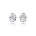 Brinco Gota de Moissanita com Moldura  7x9mm - 4.36ct