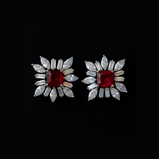 Brinco Rubi Carrè