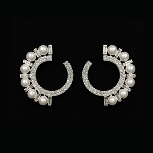 Brinco Argola em Pérola