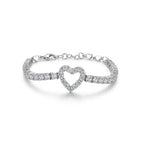 Pulseira Riviera 3mm Coração