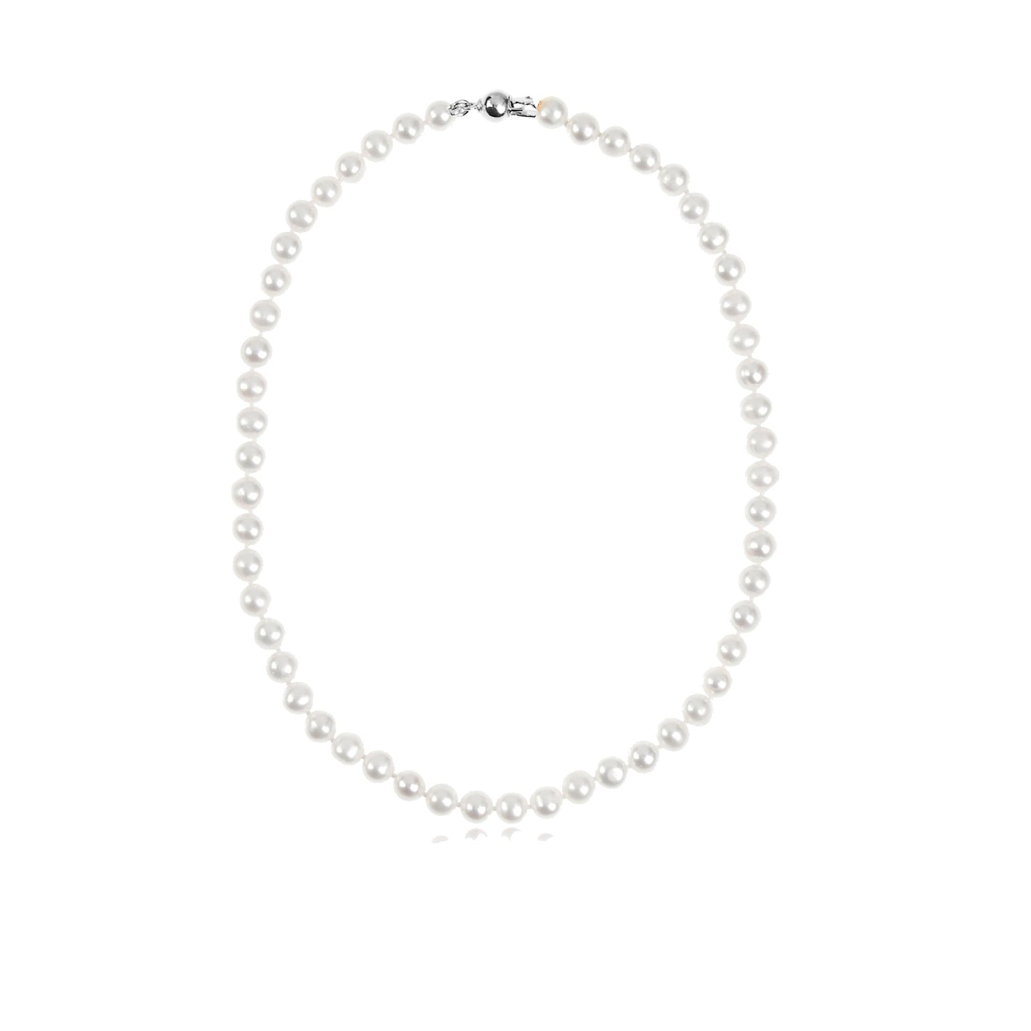 Colar Pérolas Naturais 7mm - 42cm