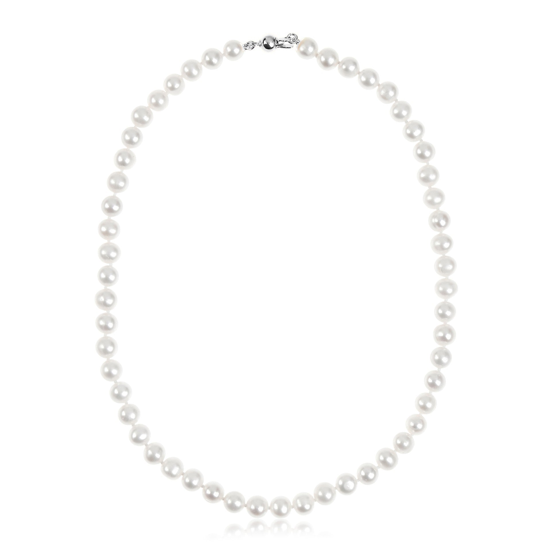 Colar Pérolas Naturais  8mm 38cm