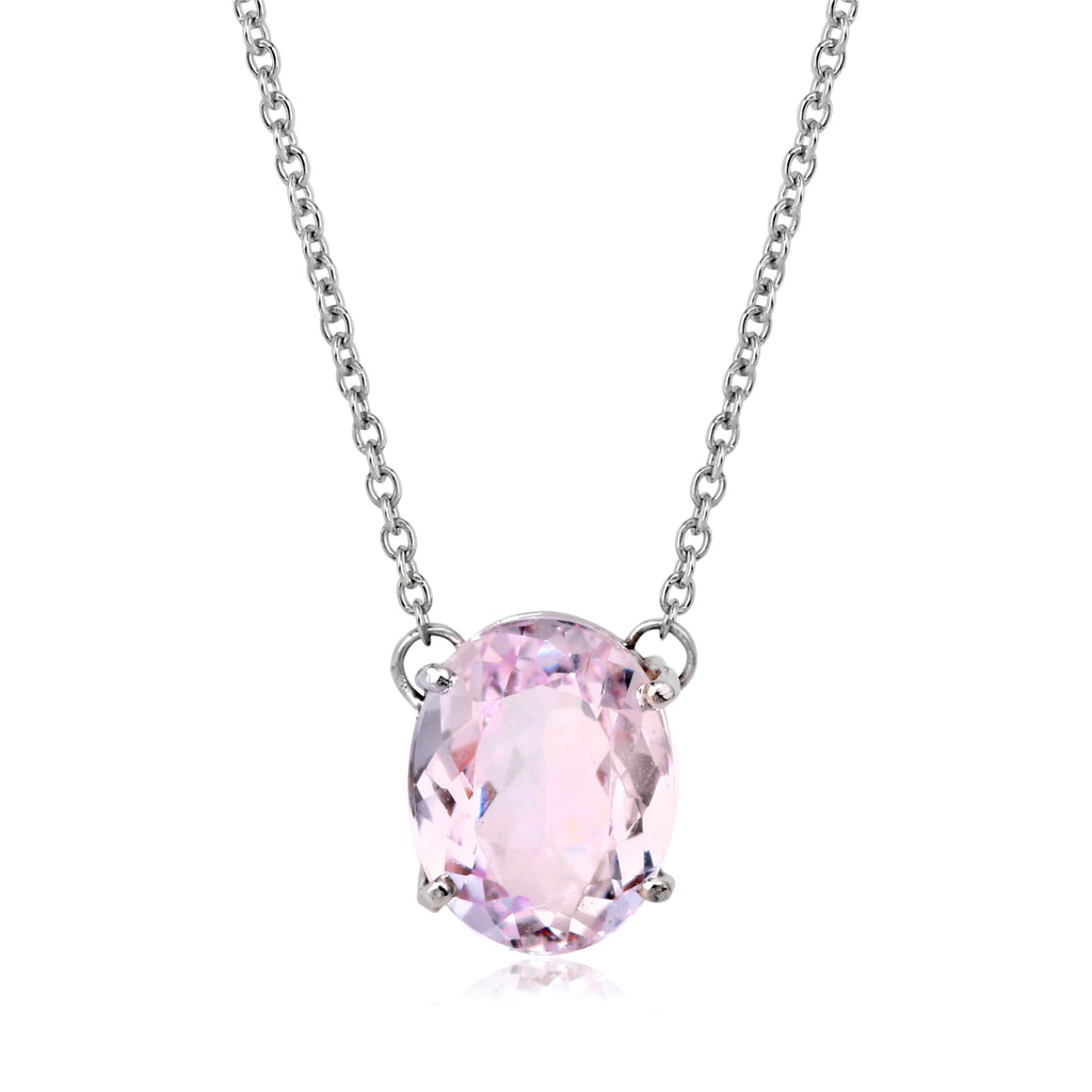 Colar Kunzita Oval 2,80ct