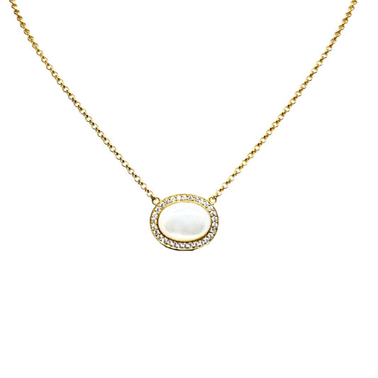 Colar Madrepérola Cabochon