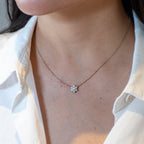 Colar Roseta Moissanita 0,50ct