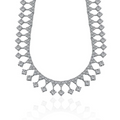 Colar Riviera Salpicada 3 Pedras 3mm