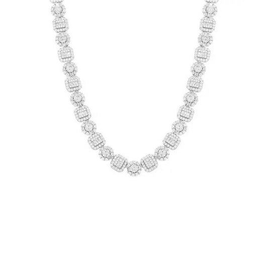 Colar Pontos de Luz e Baguetes