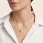 Colar Solitário Moissanita 11mm - 4,35ct