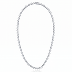 Colar Riviera Moissanita 4mm 3 Garras - 24,19ct