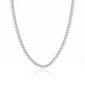 Colar Riviera Moissanita 4mm 3 Garras - 24,19ct