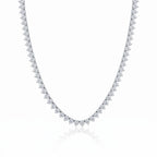 Colar Riviera Moissanita 4mm 3 Garras - 24,19ct
