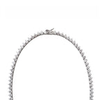 Colar Riviera Moissanita 4mm 3 Garras - 24,19ct