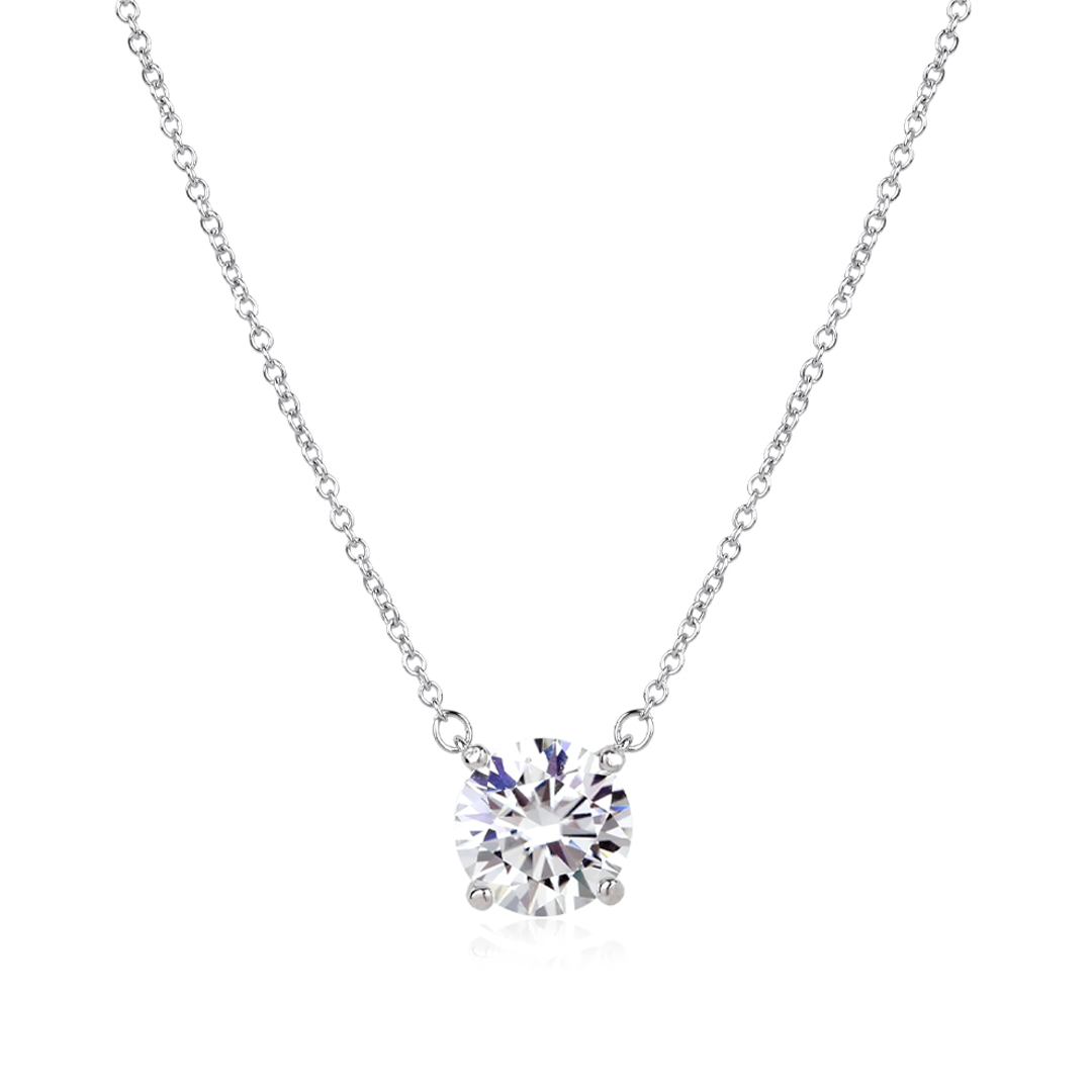 Colar Solitário Moissanita 3,90ct