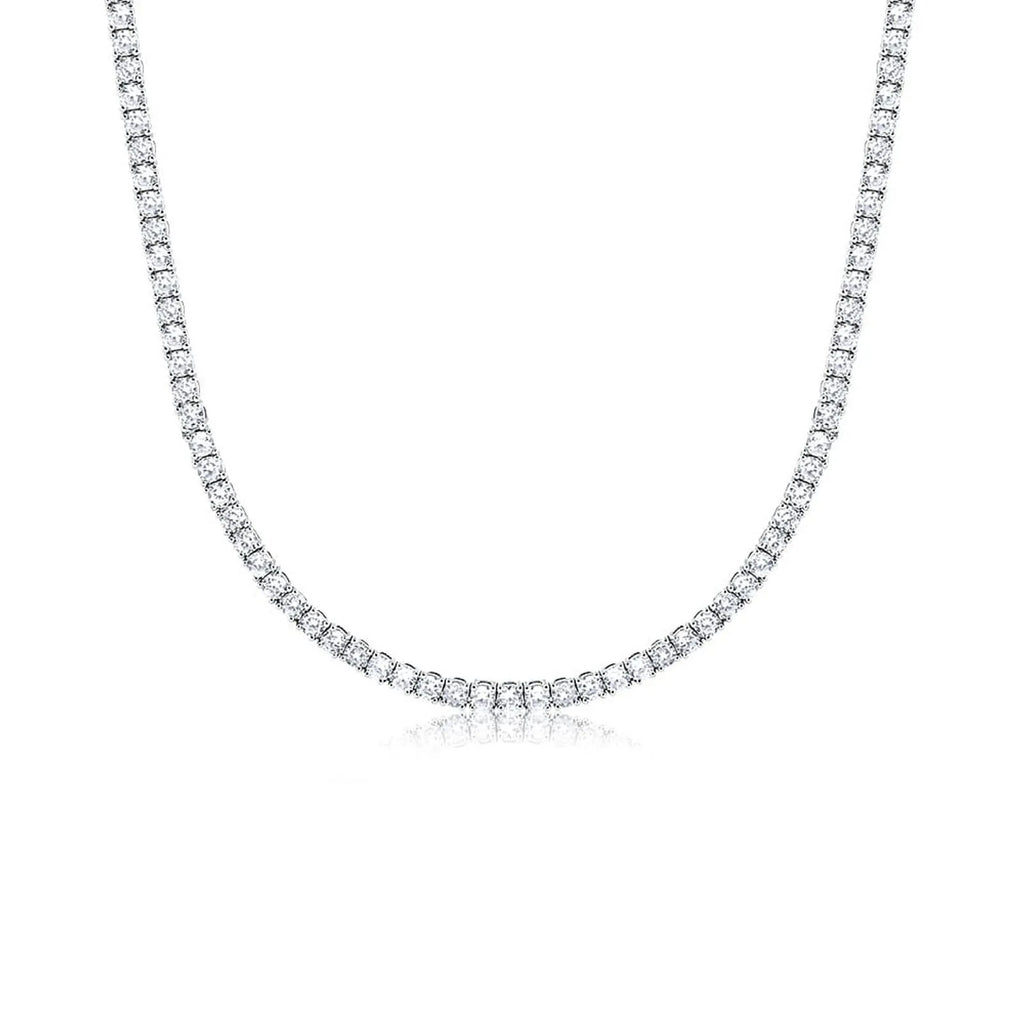 Colar Riviera 2mm 4 Garras Zircônia