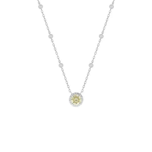 Colar Solitário Fancy Moissanita