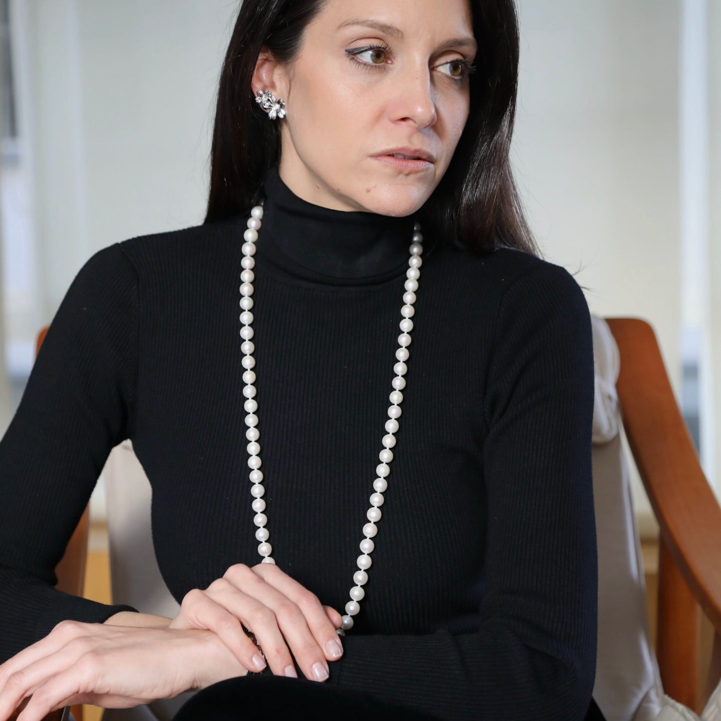 Colar Perolas Freshwater