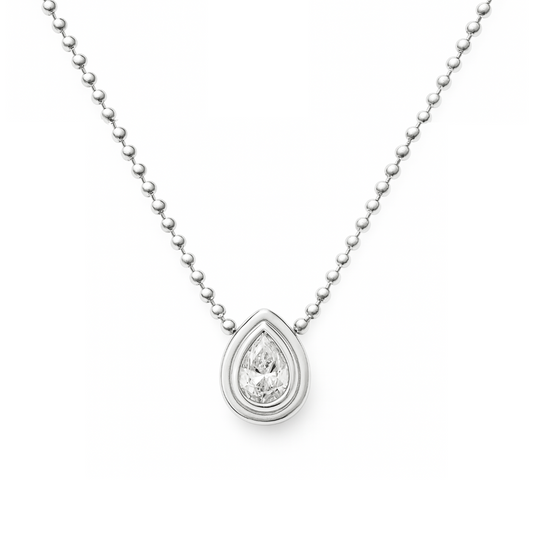 Colar Gota Moissanita
