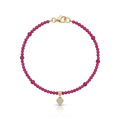 Pulseira Fio de Rubi com Coração
