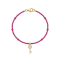 Pulseira Fio de Rubi com Chave