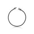 Pulseira Riviera 2mm 4 Garras Zircônia Negra