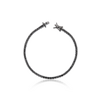 Pulseira Riviera 2mm 4 Garras Zircônia Negra