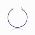 Pulseira Riviera Safira  2mm 4 garras