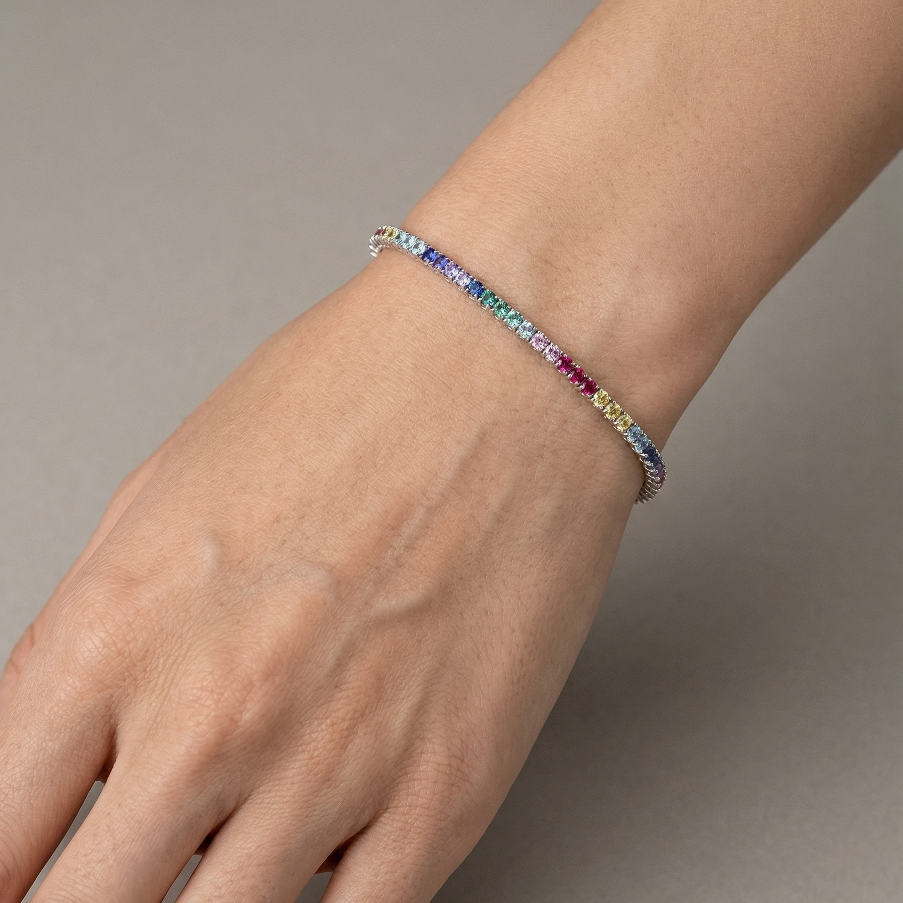 Pulseira Riviera Candy 2mm 4 Garras