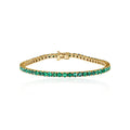 Pulseira Riviera Esmeralda 2mm 4 Garras