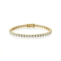 Pulseira Riviera 2mm 4 Garras Ouro