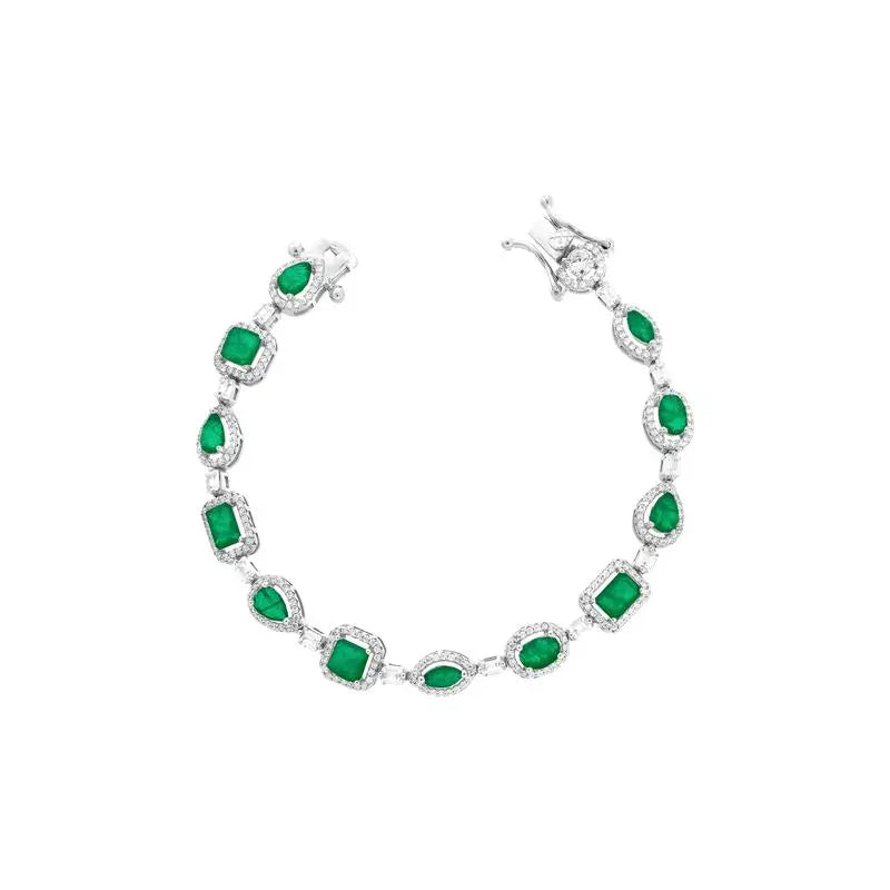 Pulseira Composição de Esmeraldas