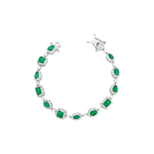 Pulseira Composição de Esmeraldas