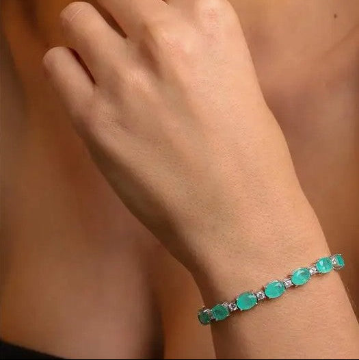 Pulseira Turmalinas Paraíba Ovais