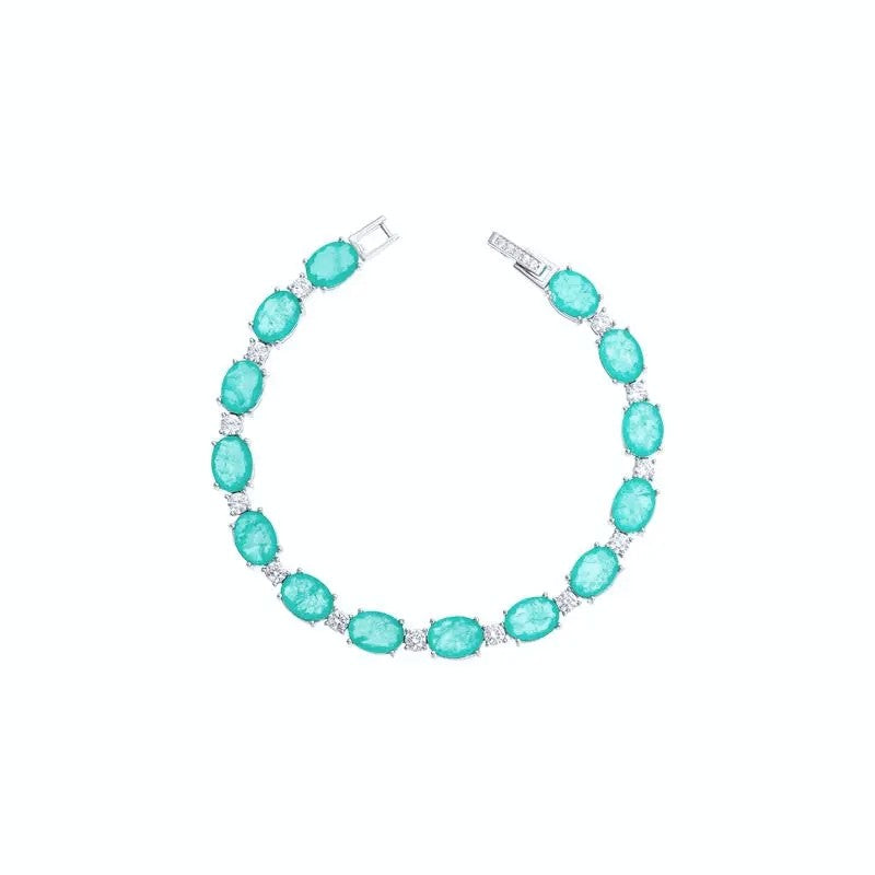 Pulseira Turmalinas Paraíba Ovais