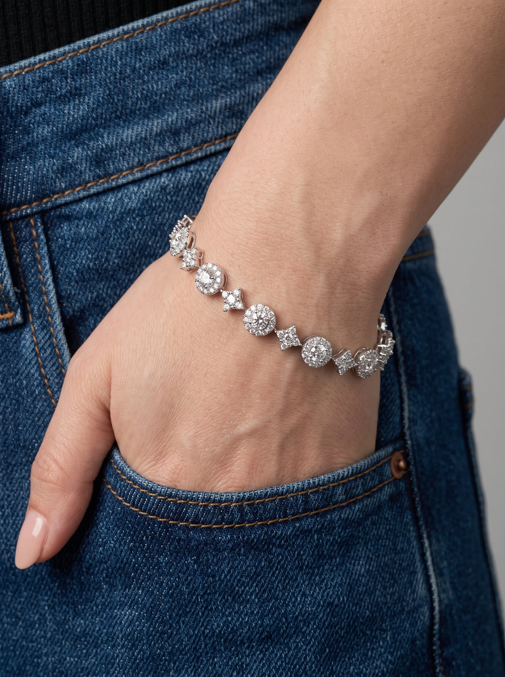 Pulseira Riviera Alternada