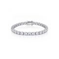 Pulseira Riviera Moissanitas 5mm 4 Garras - 16ct