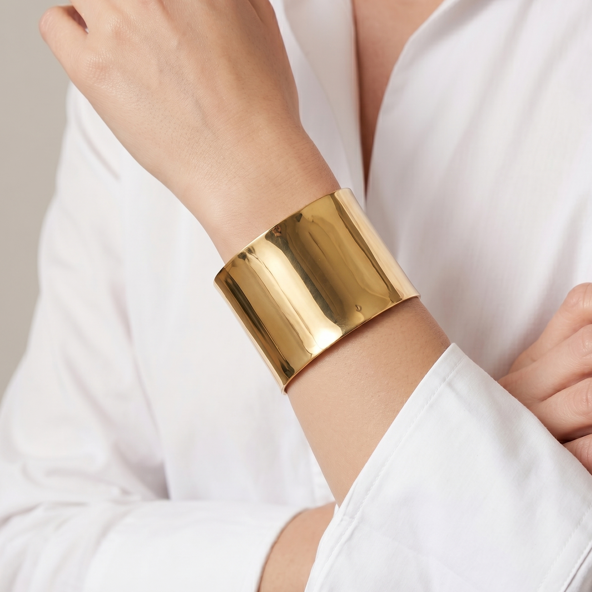 Bracelete Liso Dourado