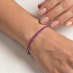 Pulseira Riviera Rubi 2mm 4 Garras