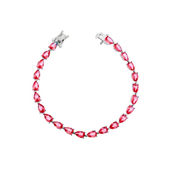 Pulseira Riviera de Gotas Rubi